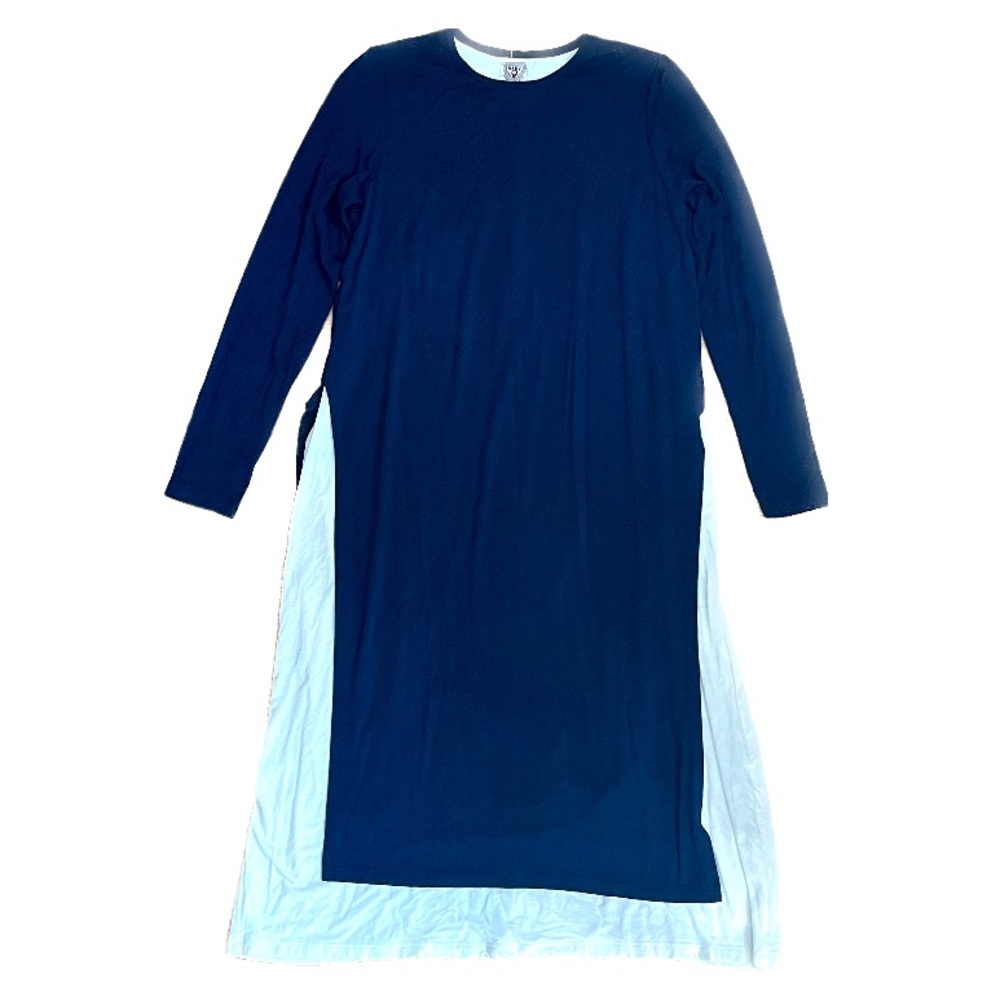 BABY O CLOTHING CO. modest color block double layer jersey dress MADE IN THE USA